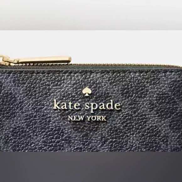 KATE SPADE Spade Flower Small LZip Wallet
Color Black-Gold
GUARANTEED AUTHENTIC - Picture 5 of 6